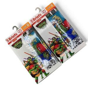 Boys Teenage Mutant Ninja Turtles Character Underwear Briefs 2, 5-Packs Size 6